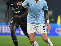 Matias Vecino of S.S. Lazio is in action during the 11th day of the Serie A Championship between S.S. Lazio and Cagliari Calcio at the Olymp...