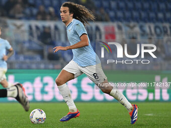 Matteo Guendouzi of S.S. Lazio is in action during the 11th day of the Serie A Championship between S.S. Lazio and Cagliari Calcio at the Ol...