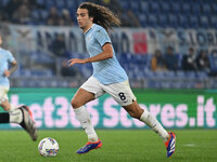 Matteo Guendouzi of S.S. Lazio is in action during the 11th day of the Serie A Championship between S.S. Lazio and Cagliari Calcio at the Ol...