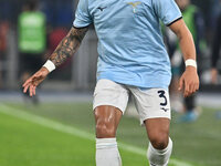 Luca Pellegrini of S.S. Lazio is in action during the 11th day of the Serie A Championship between S.S. Lazio and Cagliari Calcio at the Oly...