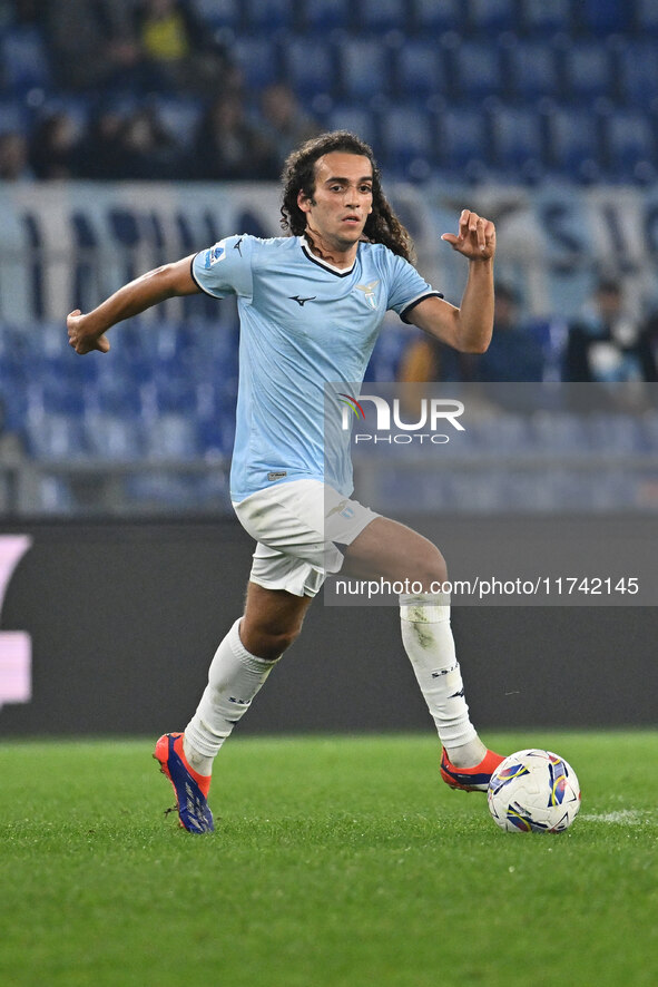 Matteo Guendouzi of S.S. Lazio is in action during the 11th day of the Serie A Championship between S.S. Lazio and Cagliari Calcio at the Ol...