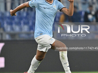 Matteo Guendouzi of S.S. Lazio is in action during the 11th day of the Serie A Championship between S.S. Lazio and Cagliari Calcio at the Ol...