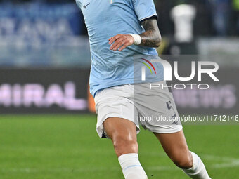 Matias Vecino of S.S. Lazio is in action during the 11th day of the Serie A Championship between S.S. Lazio and Cagliari Calcio at the Olymp...