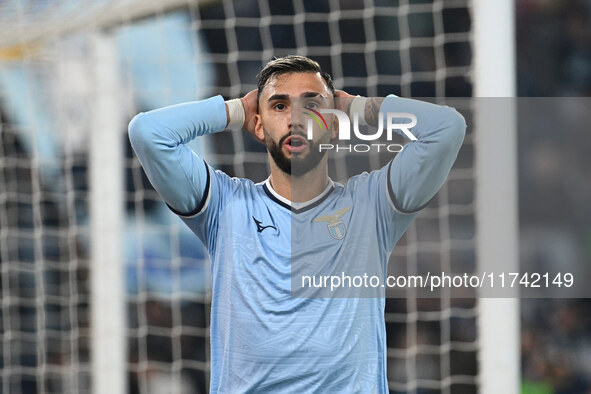 Valentin Castellanos of S.S. Lazio participates in the 11th day of the Serie A Championship between S.S. Lazio and Cagliari Calcio at the Ol...