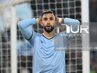 Valentin Castellanos of S.S. Lazio participates in the 11th day of the Serie A Championship between S.S. Lazio and Cagliari Calcio at the Ol...