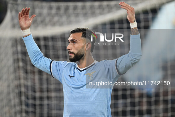 Valentin Castellanos of S.S. Lazio participates in the 11th day of the Serie A Championship between S.S. Lazio and Cagliari Calcio at the Ol...