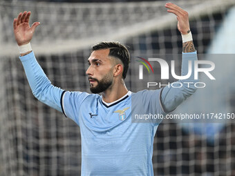 Valentin Castellanos of S.S. Lazio participates in the 11th day of the Serie A Championship between S.S. Lazio and Cagliari Calcio at the Ol...