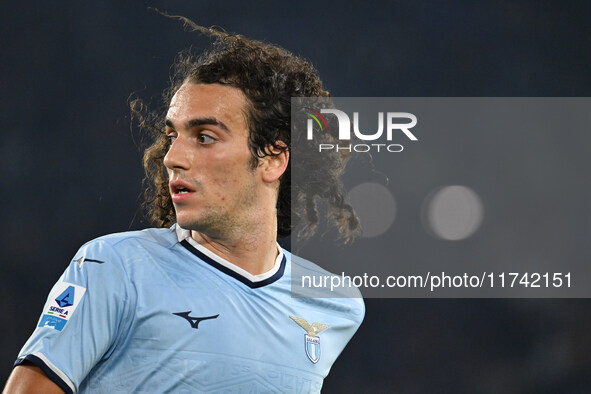 Matteo Guendouzi of S.S. Lazio participates in the 11th day of the Serie A Championship between S.S. Lazio and Cagliari Calcio at the Olympi...