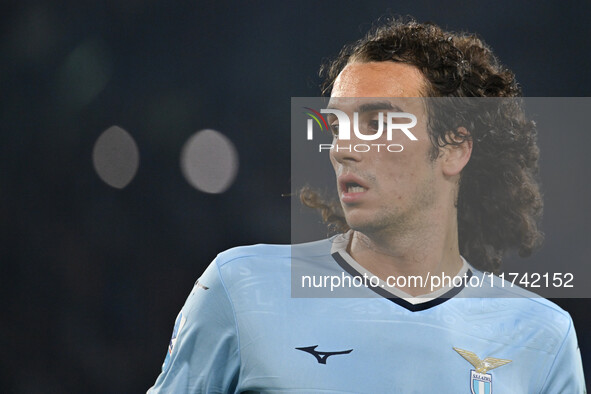 Matteo Guendouzi of S.S. Lazio participates in the 11th day of the Serie A Championship between S.S. Lazio and Cagliari Calcio at the Olympi...