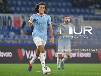 Matteo Guendouzi of S.S. Lazio is in action during the 11th day of the Serie A Championship between S.S. Lazio and Cagliari Calcio at the Ol...