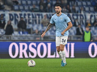 Mario Gila of S.S. Lazio is in action during the 11th day of the Serie A Championship between S.S. Lazio and Cagliari Calcio at the Olympic...