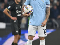 Mattia Zaccagni of S.S. Lazio is in action during the 11th day of the Serie A Championship between S.S. Lazio and Cagliari Calcio at the Oly...