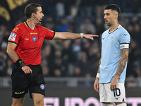 Mattia Zaccagni of S.S. Lazio is in action during the 11th day of the Serie A Championship between S.S. Lazio and Cagliari Calcio at the Oly...