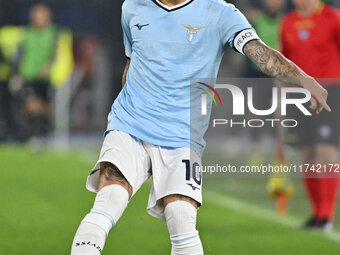 Mattia Zaccagni of S.S. Lazio is in action during the 11th day of the Serie A Championship between S.S. Lazio and Cagliari Calcio at the Oly...