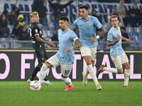 Mattia Zaccagni of S.S. Lazio is in action during the 11th day of the Serie A Championship between S.S. Lazio and Cagliari Calcio at the Oly...