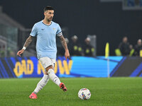 Mattia Zaccagni of S.S. Lazio is in action during the 11th day of the Serie A Championship between S.S. Lazio and Cagliari Calcio at the Oly...