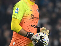 Simone Scuffet of Cagliari Calcio is in action during the 11th day of the Serie A Championship between S.S. Lazio and Cagliari Calcio at the...