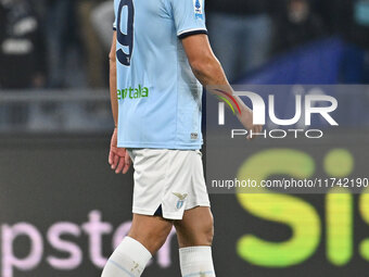 Pedro of S.S. Lazio participates in the 11th day of the Serie A Championship between S.S. Lazio and Cagliari Calcio at the Olympic Stadium i...