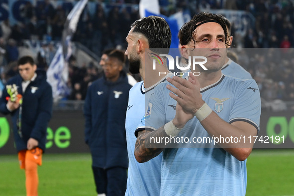 Luca Pellegrini of S.S. Lazio participates in the 11th day of the Serie A Championship between S.S. Lazio and Cagliari Calcio at the Olympic...