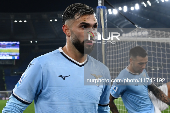 Valentin Castellanos of S.S. Lazio participates in the 11th day of the Serie A Championship between S.S. Lazio and Cagliari Calcio at the Ol...