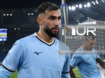 Valentin Castellanos of S.S. Lazio participates in the 11th day of the Serie A Championship between S.S. Lazio and Cagliari Calcio at the Ol...