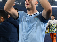 Adam Marusic of S.S. Lazio participates in the 11th day of the Serie A Championship between S.S. Lazio and Cagliari Calcio at the Olympic St...