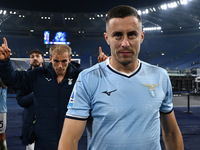 Adam Marusic of S.S. Lazio participates in the 11th day of the Serie A Championship between S.S. Lazio and Cagliari Calcio at the Olympic St...