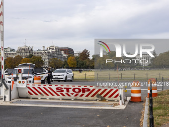 A view of the White House in Washington, United States, on November 4, 2024, ahead of the Presidential Election. (