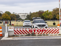 A view of the White House in Washington, United States, on November 4, 2024, ahead of the Presidential Election. (