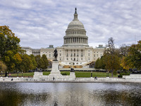 A view of the US Capitol in Washington DC, United States, on November 4, 2024, ahead of the US Presidential Election. (