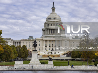 A view of the US Capitol in Washington DC, United States, on November 4, 2024, ahead of the US Presidential Election. (