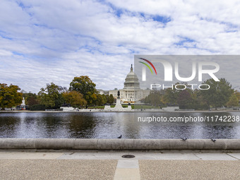 A view of the US Capitol in Washington DC, United States, on November 4, 2024, ahead of the US Presidential Election. (