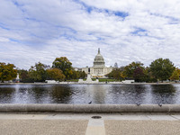 A view of the US Capitol in Washington DC, United States, on November 4, 2024, ahead of the US Presidential Election. (