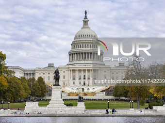 A view of the US Capitol in Washington DC, United States, on November 4, 2024, ahead of the US Presidential Election. (