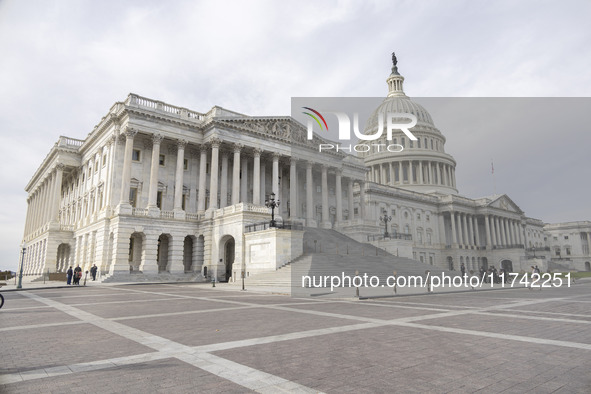 A view of the US Capitol in Washington DC, United States, on November 4, 2024, ahead of the US Presidential Election. 