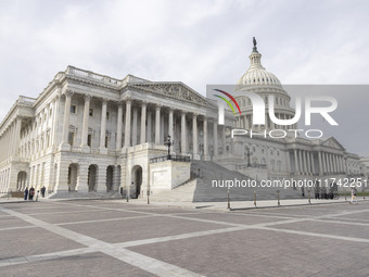 A view of the US Capitol in Washington DC, United States, on November 4, 2024, ahead of the US Presidential Election. (