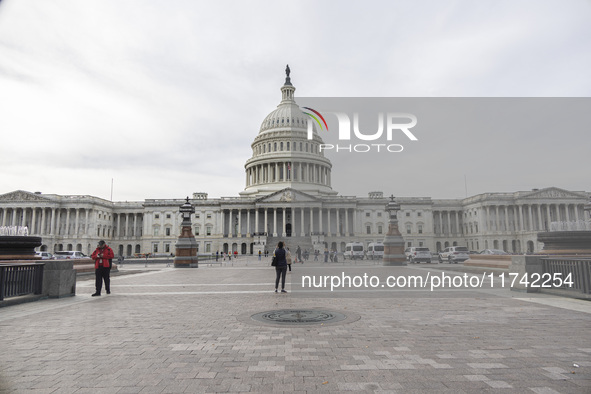 A view of the US Capitol in Washington DC, United States, on November 4, 2024, ahead of the US Presidential Election. 