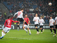 A Betclic 1 Liga game takes place between Wisla Krakow and GKS Tychy in Krakow, Poland, on November 4, 2024. This Polish football first leag...