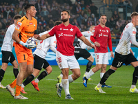 A Betclic 1 Liga game takes place between Wisla Krakow and GKS Tychy in Krakow, Poland, on November 4, 2024. This Polish football first leag...