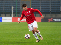 Frederico Duarte participates in the game between Wisla Krakow and GKS Tychy in Krakow, Poland, on November 4, 2024. This is a Betclic 1 Lig...