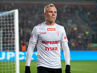 Daniel Rumin participates in the game between Wisla Krakow and GKS Tychy in Krakow, Poland, on November 4, 2024. This is a Betclic 1 Liga, P...