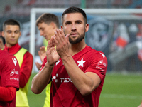 Lukasz Zwolinski stands after the game between Wisla Krakow and GKS Tychy in Krakow, Poland, on November 4, 2024. This is a Betclic 1 Liga,...