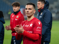 Angel Rodado stands after the game between Wisla Krakow and GKS Tychy in Krakow, Poland, on November 4, 2024. This is a Betclic 1 Liga, Poli...