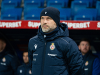 Wisla Krakow coach Mariusz Jop is present during the game between Wisla Krakow and GKS Tychy in Krakow, Poland, on November 4, 2024. This is...