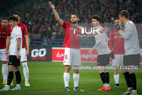 Lukasz Zwolinski participates in the game between Wisla Krakow and GKS Tychy in Krakow, Poland, on November 4, 2024. This is a Betclic 1 Lig...