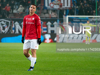 Angel Rodado participates in the game between Wisla Krakow and GKS Tychy in Krakow, Poland, on November 4, 2024. This is a Betclic 1 Liga, P...