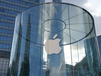 The Apple logo is in Shanghai, China, on November 5, 2024. According to reports, Apple launches a program codenamed Atlas aimed at exploring...