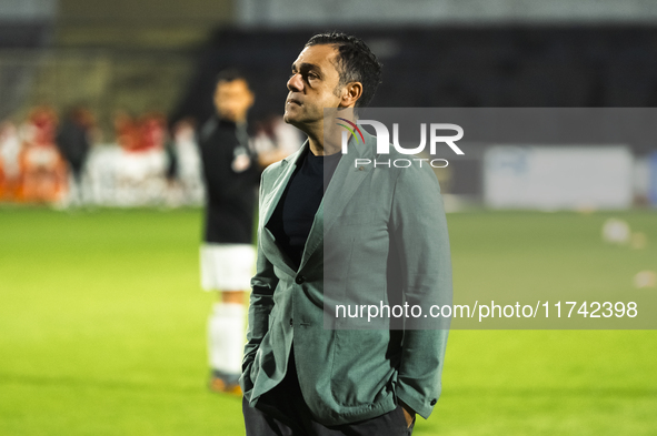 Alessandro Lamberti is the chairman of Cavese during the Serie C match between Cavese and Foggia at Stadio Simonetta Lamberti in Cava de'Tir...