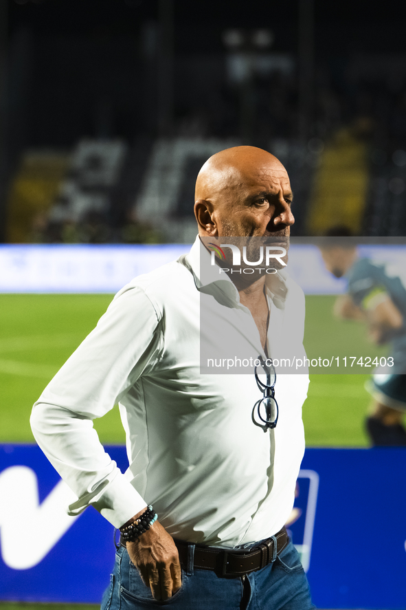 Vincenzo Maiuri is the head coach of Cavese during the Serie C match between Cavese and Foggia at Stadio Simonetta Lamberti in Cava de'Tirre...