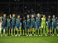 The Cavese team poses before the Serie C match between Cavese and Foggia at Stadio Simonetta Lamberti in Cava de'Tirreni, Italy, on November...